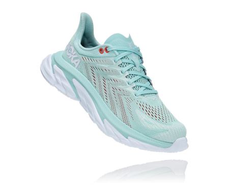 Hoka One One Clifton Edge Dama - Adidasi Alergare Pe Drum Albastri / Albi | RO-9Rfd78O